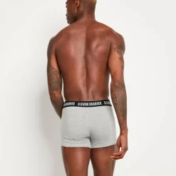 11 Degrees 3 Pack Boxers – Black/White/Grey Marl