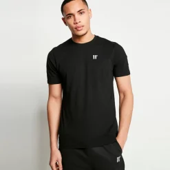 11 Degrees 3 Pack Essential Short Sleeve T-Shirts – Black / Black / Black