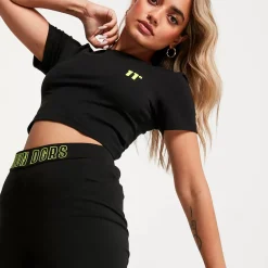 11 Degrees Back Print Cycling Short – Black