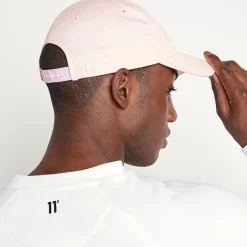 11 Degrees Baseball Logo Cap – Chalk Pink