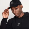 11 Degrees Baseball Logo Cap – Blackout