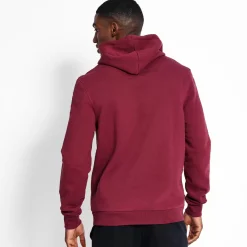 11 Degrees Central Logo Pullover Hoodie - Burgundy