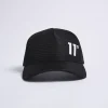 11 Degrees Closed Mesh Trucker Cap – Black