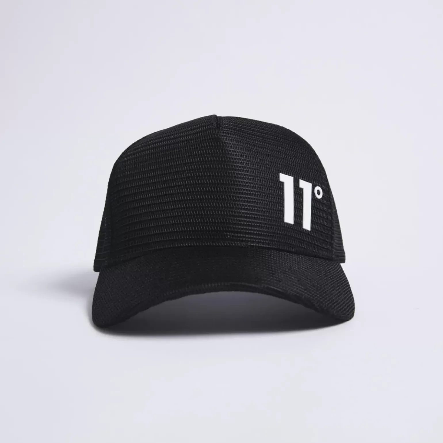 11 Degrees Closed Mesh Trucker Cap – Black