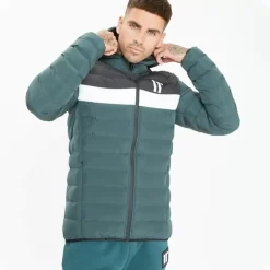 11 Degrees Colour Block Space Jacket – Darkest Spruce Green / Black / White