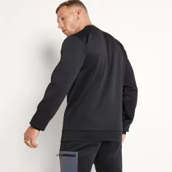 11 Degrees Contrast Pocket Poly Top – Black / Iridescent Reflective