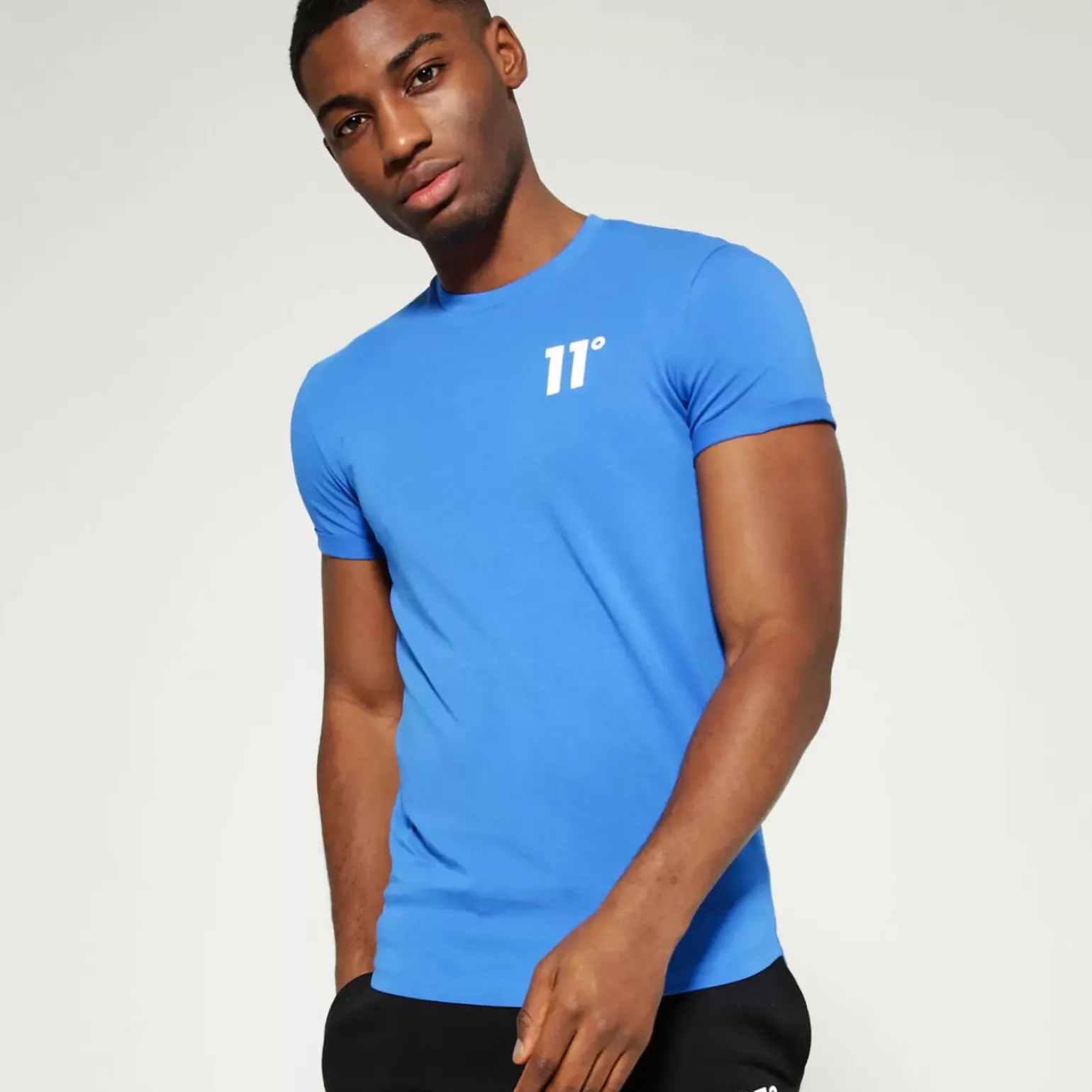 11 Degrees Core Muscle Fit T-Shirt – Skydiver Blue