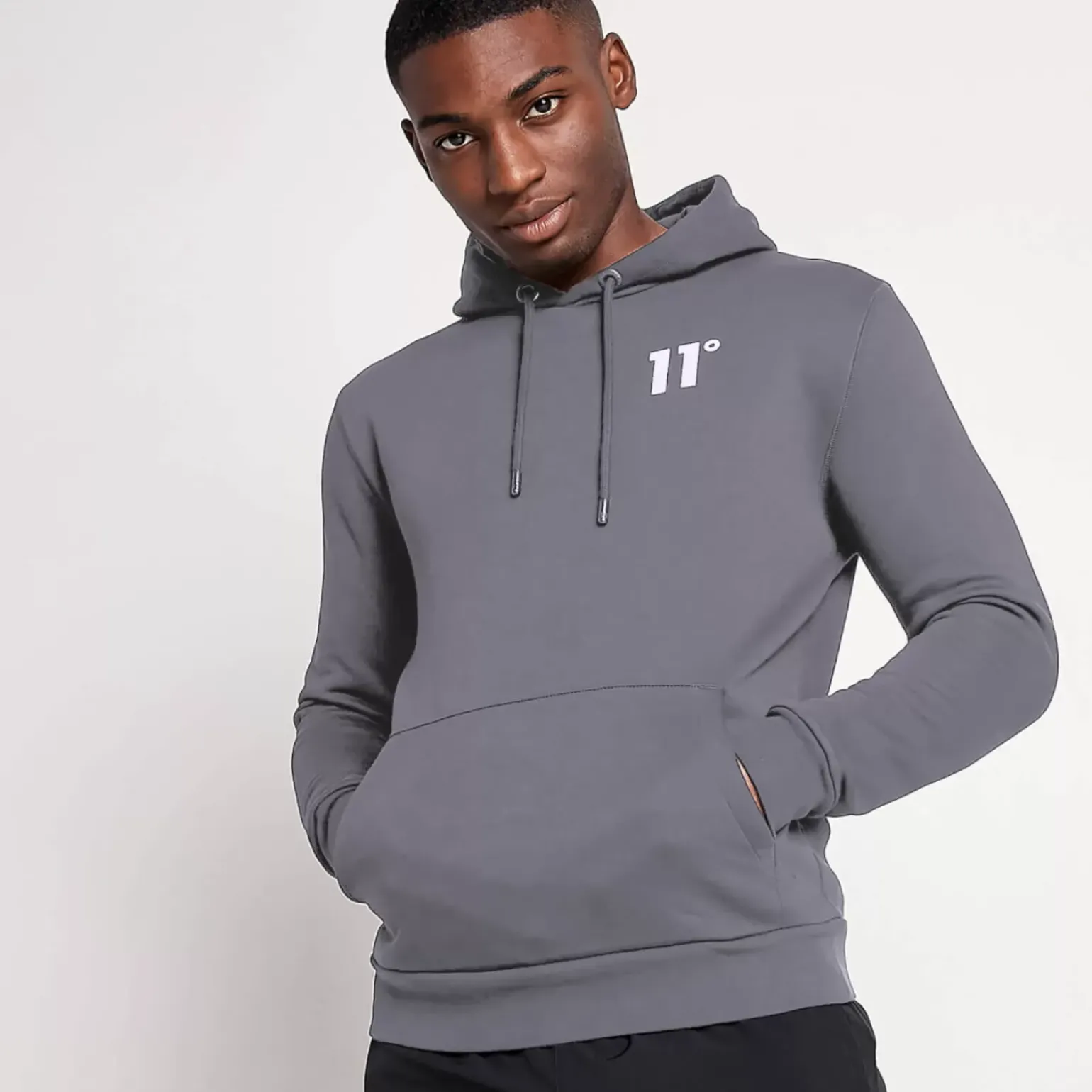 11 Degrees Core Pullover Hoodie – Shadow Grey