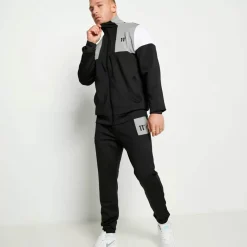 11 Degrees Cut And Sew Track Top – Black/Silver/White