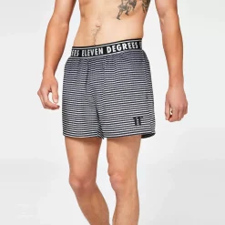 11 Degrees Geo Fade Swim Shorts – Black/Vapour Grey