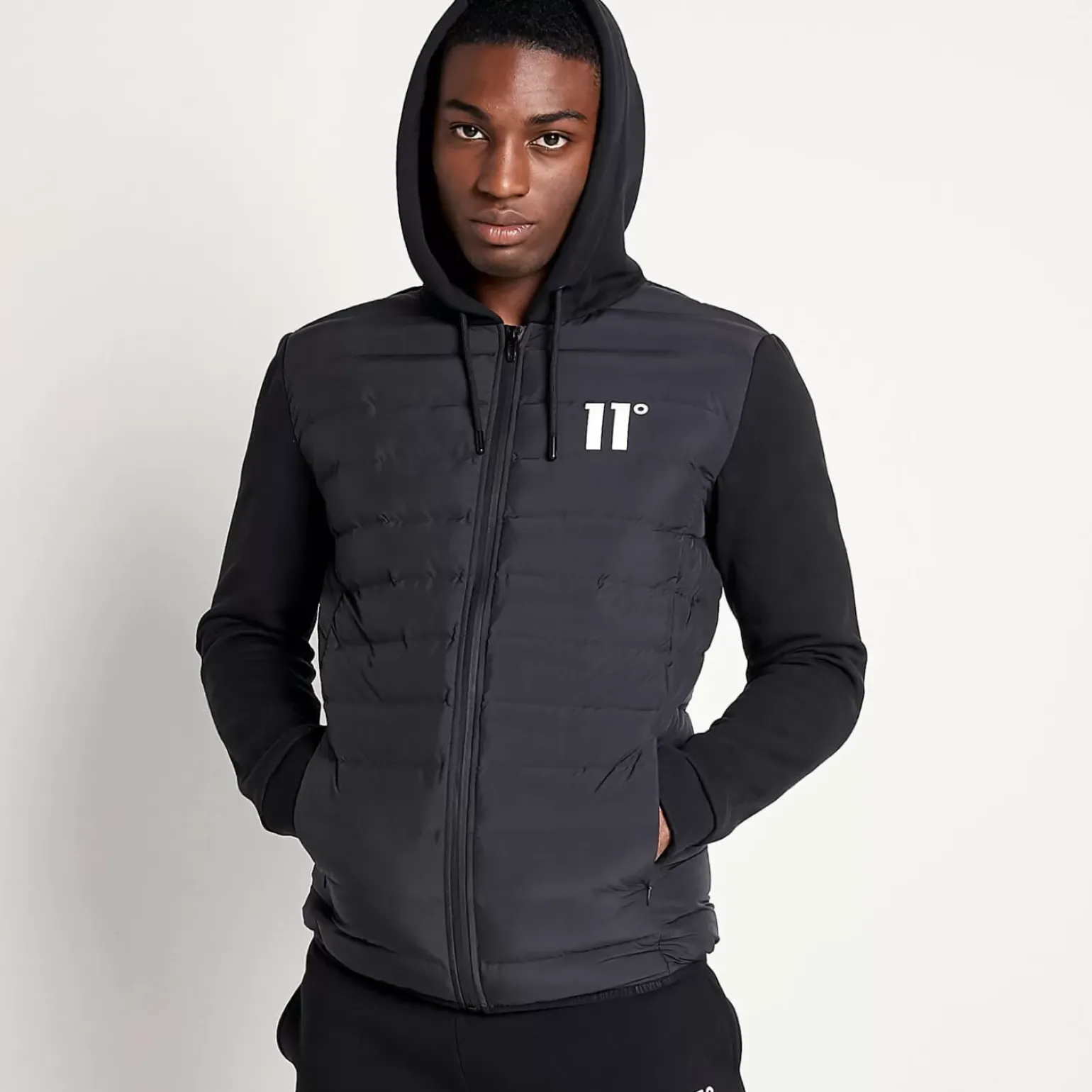 11 Degrees Hybrid Space Jacket – Black