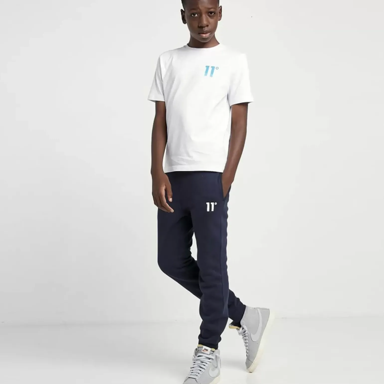 11 Degrees Junior Core Joggers Small Logo – Navy