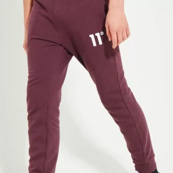 11 Degrees Junior Core Joggers – Mulled Red