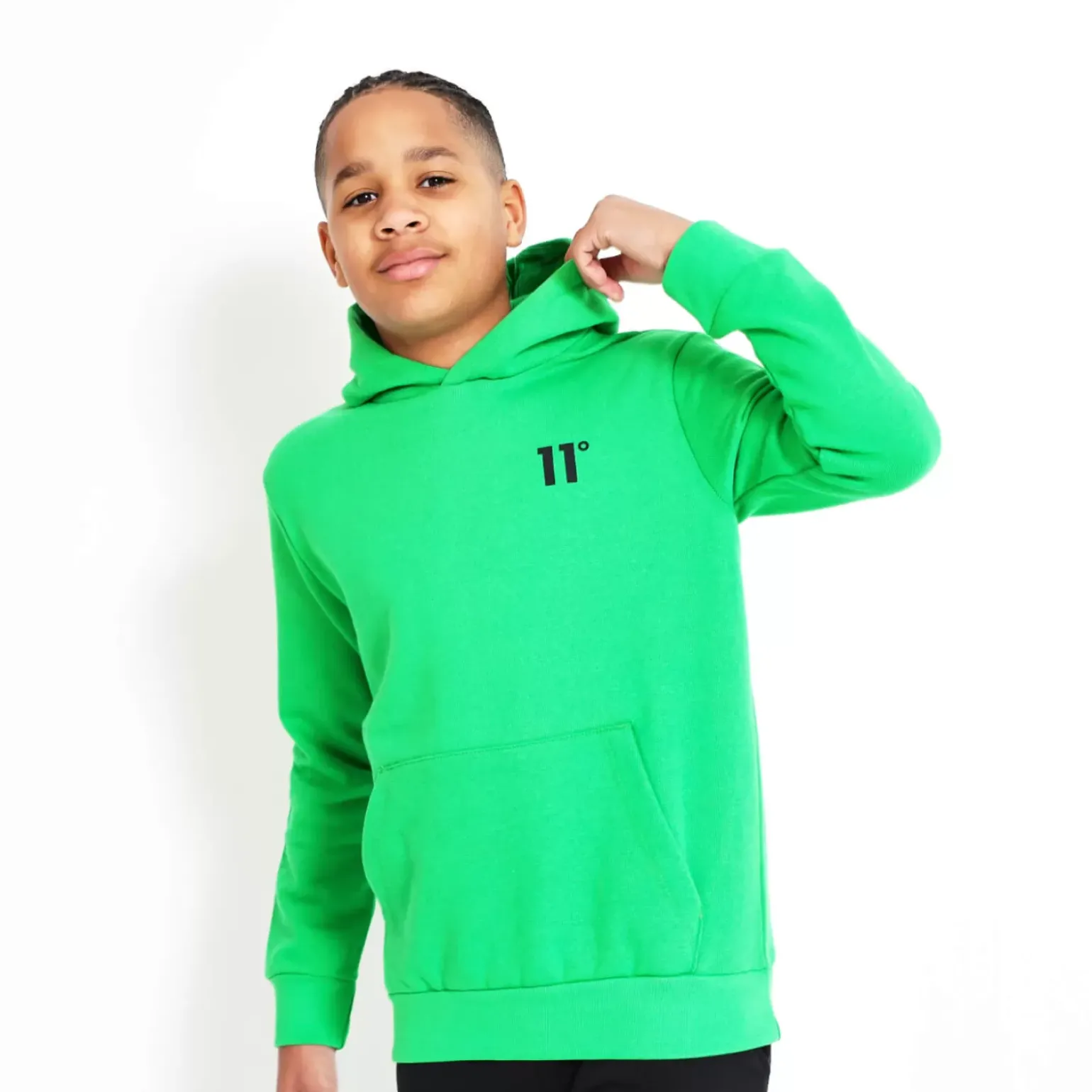 11 Degrees Junior Core Pullover Hoodie – Bright Green