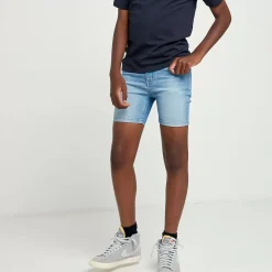 11 Degrees Junior Sustainable Denim Shorts – Light Blue Wash