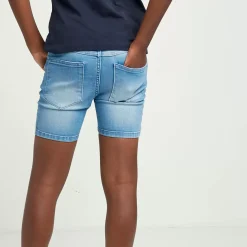11 Degrees Junior Sustainable Denim Shorts – Light Blue Wash