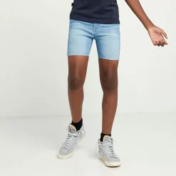 11 Degrees Junior Sustainable Denim Shorts – Light Blue Wash