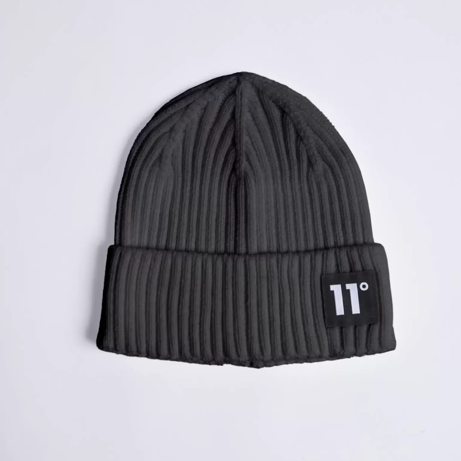 11 Degrees Knitted Beanie – Charcoal