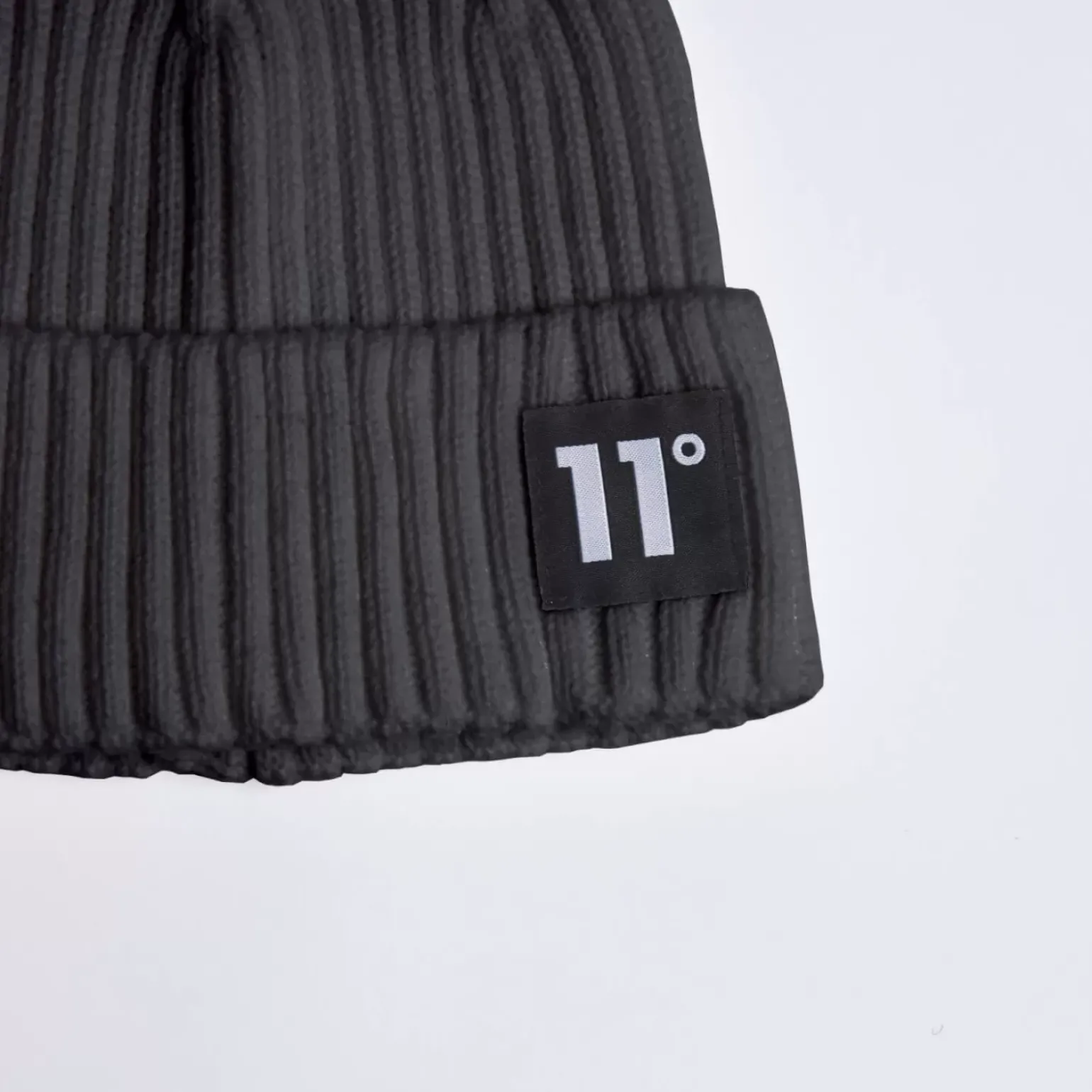 11 Degrees Knitted Beanie – Charcoal
