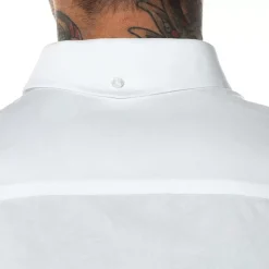 11 Degrees Long Sleeve Contrast Logo Shirt – White