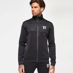 11 Degrees Men'S Cut & Sew Track Top - Black