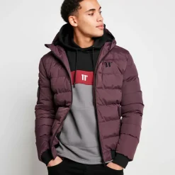 11 Degrees Missile V3 Jacket Peak Hood – Mulled Red
