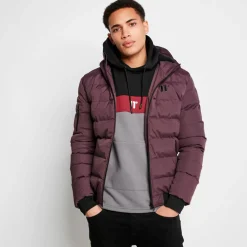 11 Degrees Missile V3 Jacket Peak Hood – Mulled Red