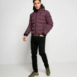 11 Degrees Missile V3 Jacket Peak Hood – Mulled Red