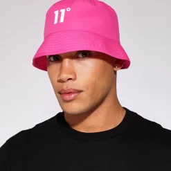 11 Degrees Nylon Bucket Hat - Neon Pink Glo