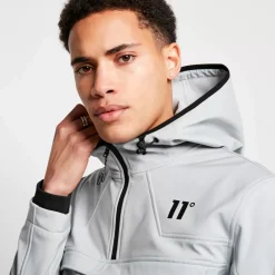 11 Degrees Soft Shell Over The Head Jacket – Titanium Grey