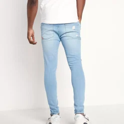 11 Degrees Sustainable Distressed Jeans Skinny Fit – Light Wash