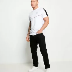 11 Degrees Sustainable Slim Fit Denim Jeans – Jet Black Wash