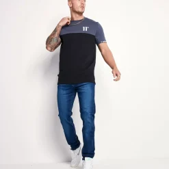 11 Degrees Sustainable Slim Fit Denim Jeans – Mid Blue Wash