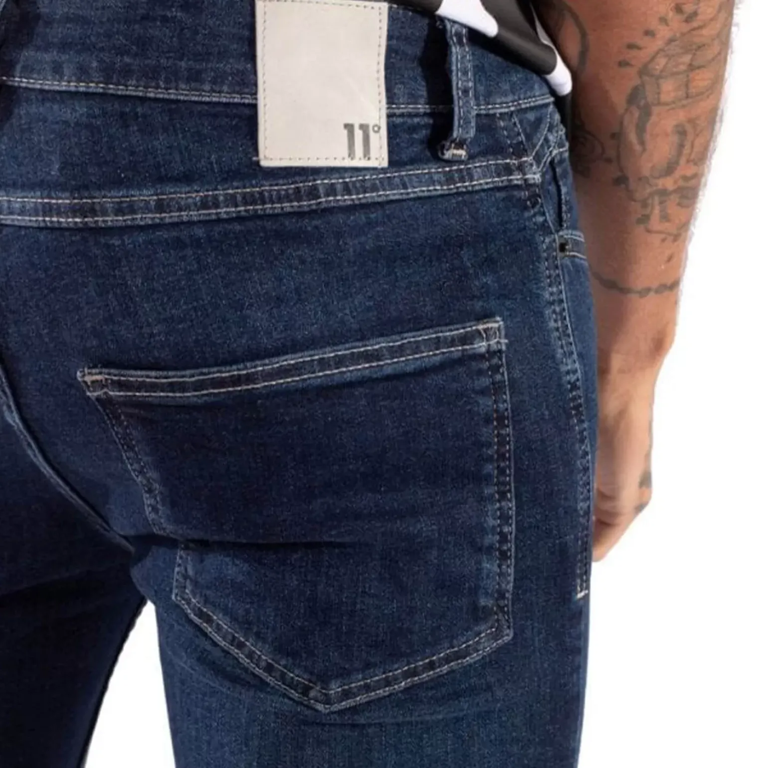 11 Degrees Sustainable Stretch Jeans Skinny Fit – Indigo Wash