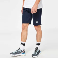 11 Degrees Textured Shorts – Navy