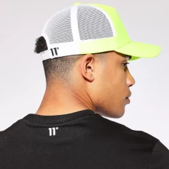 11 Degrees Trucker Cap - Safety Yellow / White
