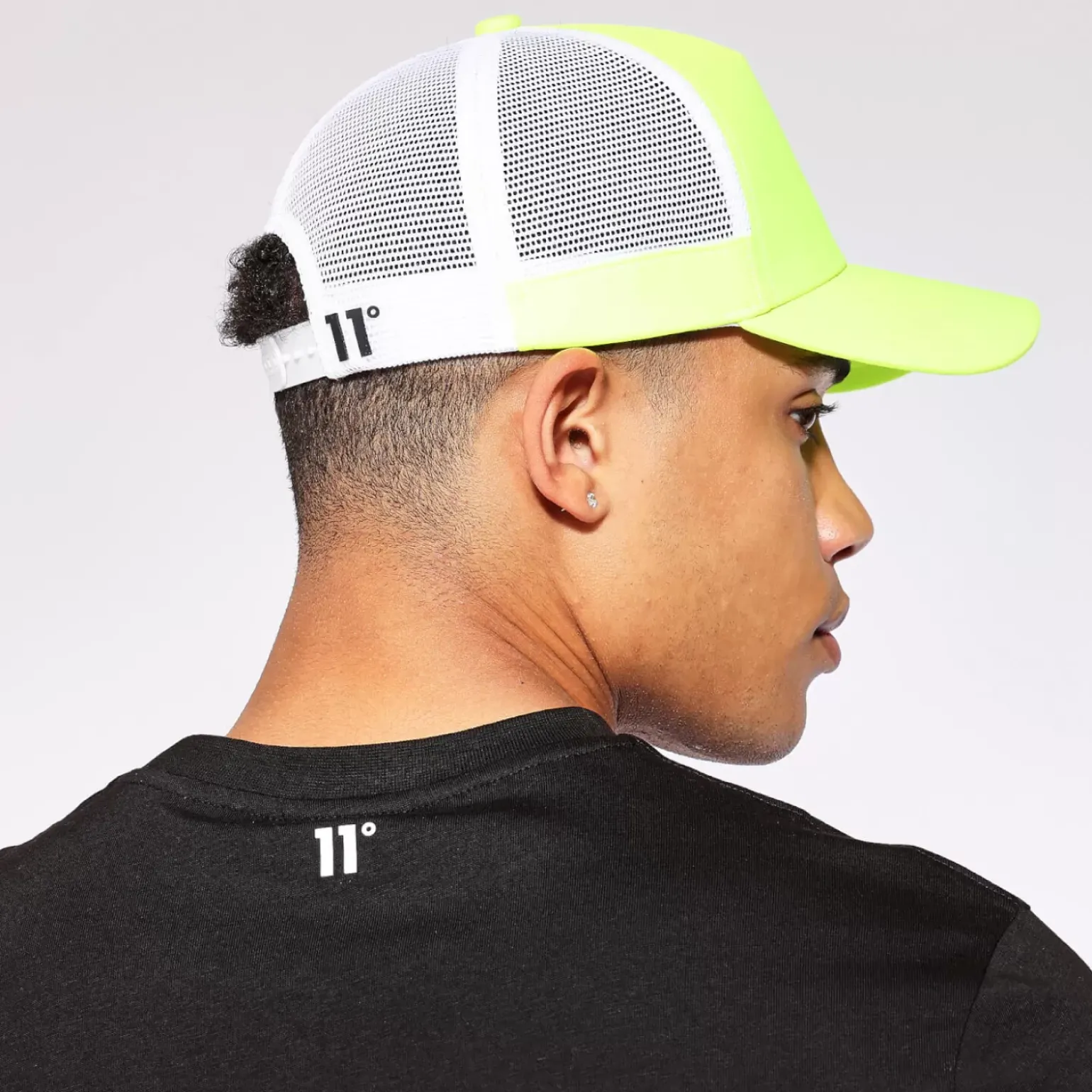 11 Degrees Trucker Cap - Safety Yellow / White