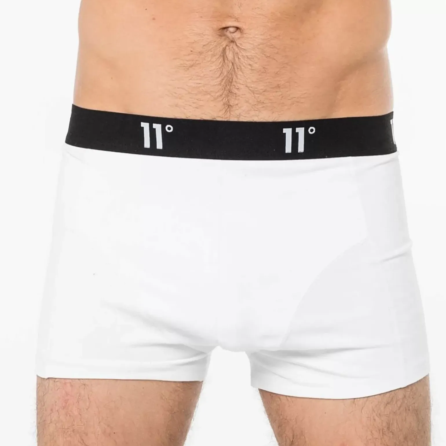 11 Degrees Twin Pack Core Boxer Shorts – White
