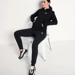 11 Degrees Womens Core Full Zip Hoodie – Black