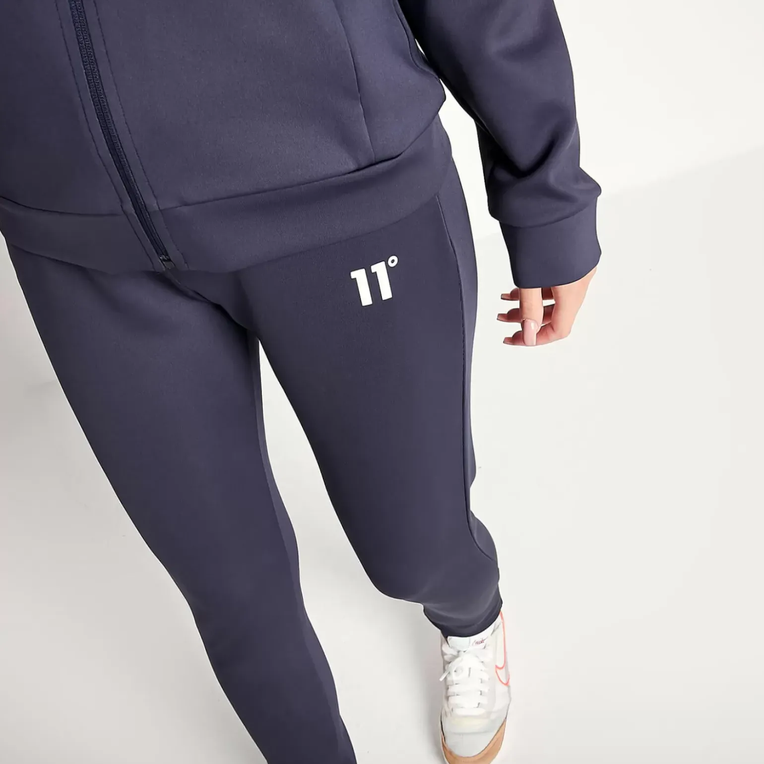11 Degrees Womens Core Poly Track Pants – Navy