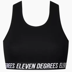 11 Degrees Womens Cotton Underwear Bralette – Black