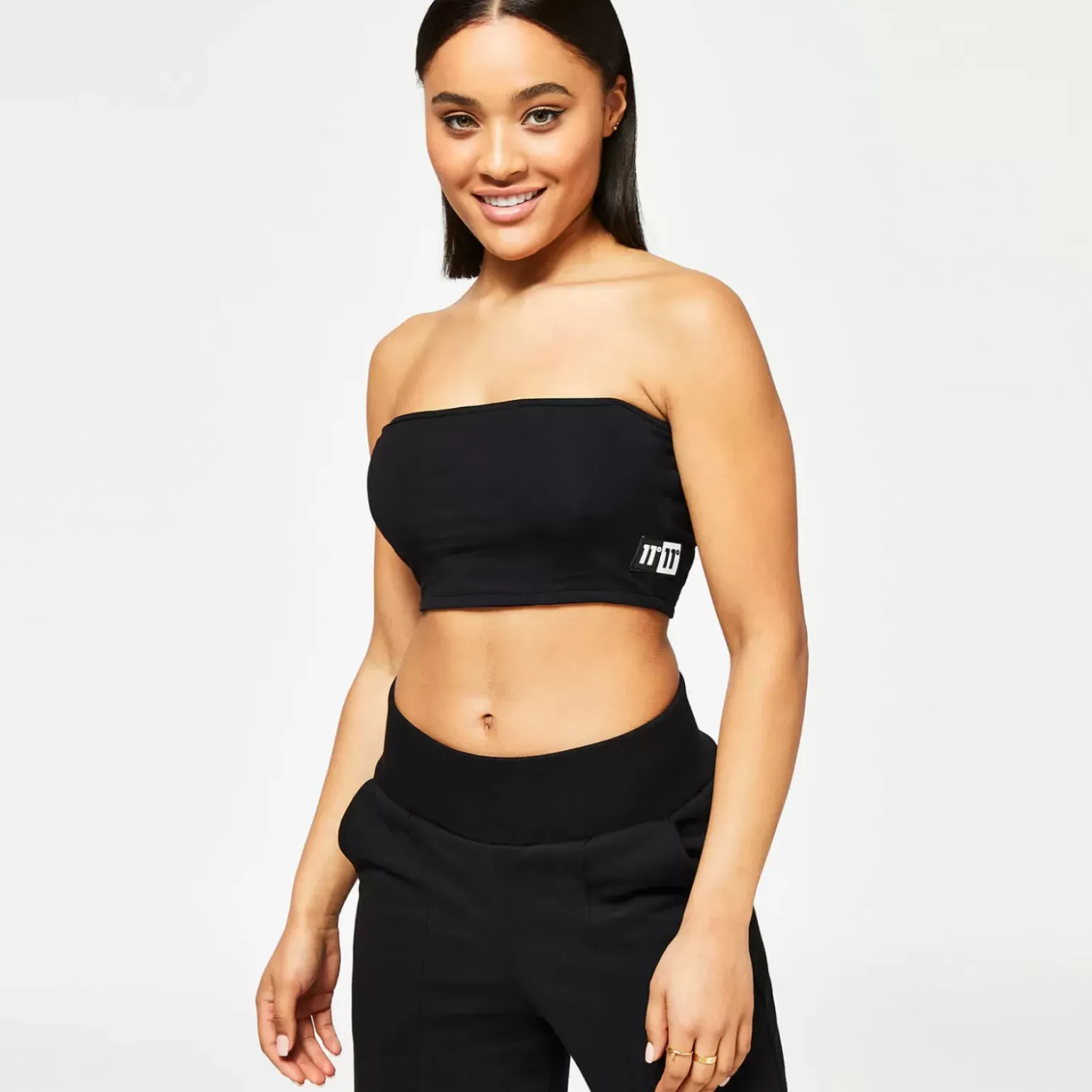 11 Degrees Womens Domino Bandeau – Black