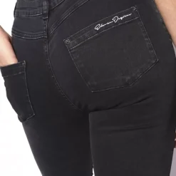 11 Degrees Womens High Waisted Super Skinny Jeans – Washed Black