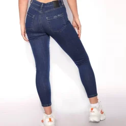 11 Degrees Womens High Waisted Super Skinny Jeans – Indigo Wash