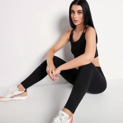 11 Degrees Womens Logo Bra – Black