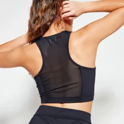 11 Degrees Womens Mesh Panel Bra – Black