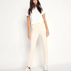 11 Degrees Womens Sustainable Slim Fit Rib Lounge Joggers – Sunkiss Pink