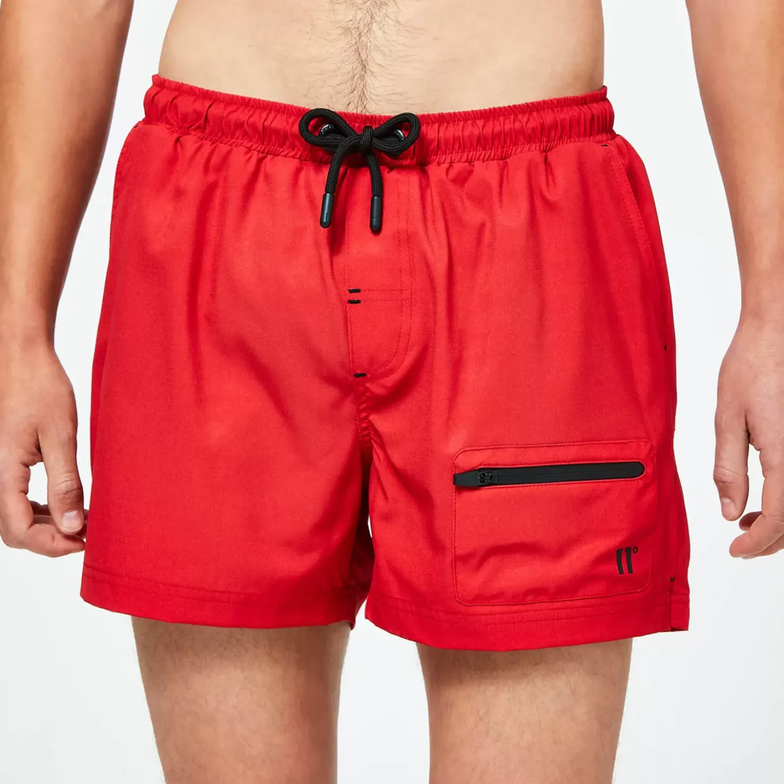 11 Degrees Zip Pocket Swim Shorts – Goji Berry Red