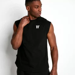 Core Cut-Off T-Shirt – Black