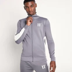 Core Track Top – Steel / White